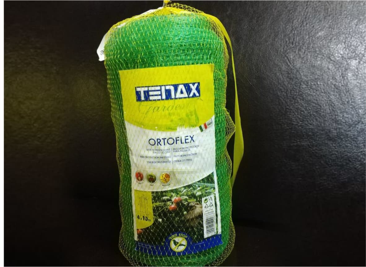 Сетка защитная от птиц ORTOFLEX, полипропилен 10г/м² (4х10 м) зеленая